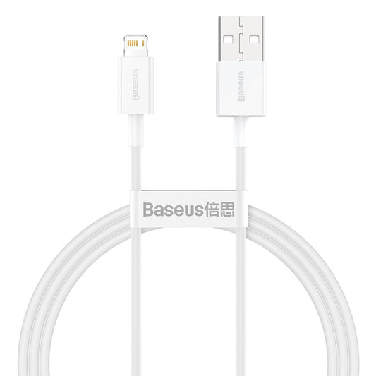 Câble de données et de chargement USB-A - Lightning Baseus Superior Series, 20W, 1m, blanc CALYS-A02