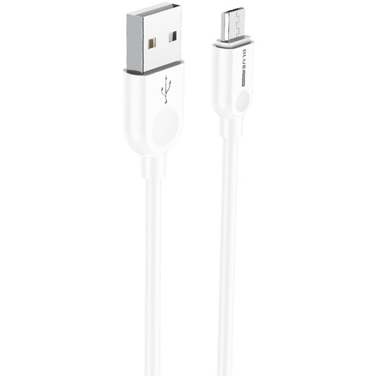 Câble de données et de charge USB-A vers microUSB BLUE Power BM2BX14 LinkJet, 18W, 2m, blanc