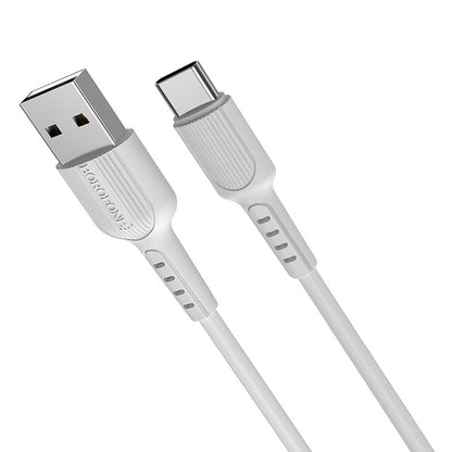 Câble de données et de charge USB-A - USB-C Borofone BX16, 18W, 1m, blanc