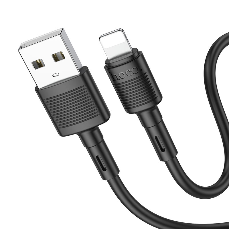 Câble de Données et de Charge USB-A - Lightning HOCO X83 Victory, 18W, 1m, Noir