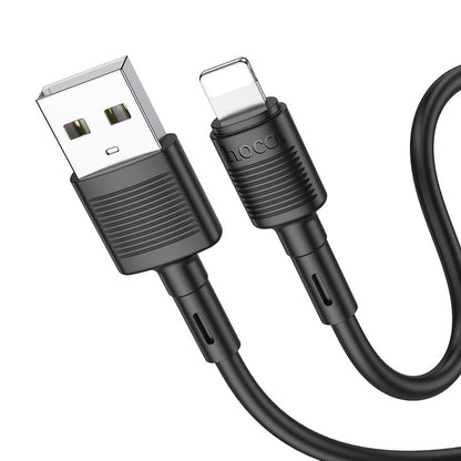 Câble de Données et de Charge USB-A - Lightning HOCO X83 Victory, 18W, 1m, Noir