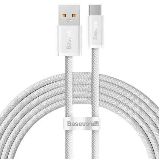 Câble de données et de charge USB-A - USB-C Baseus Dynamic Series, 100W, 2m, blanc CALD000702