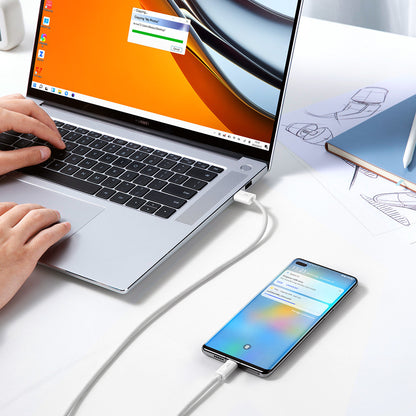 Câble de Données et de Charge USB-A - USB-C Baseus Dynamic Series, 100W, 1m, Blanc CALD000602