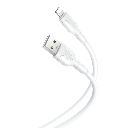 Câble de données et de charge USB-A - Lightning XO Design NB212, 18W, 1m, blanc 