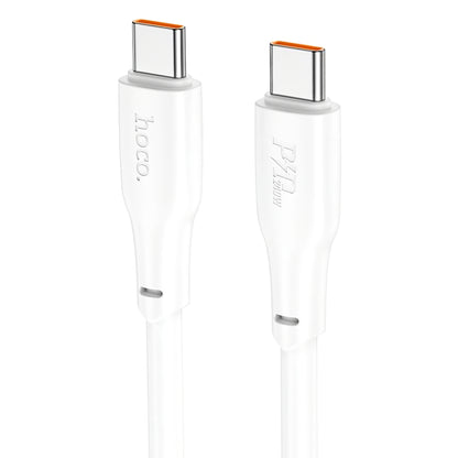 Câble de données et de charge USB-C - USB-C HOCO X93 USB-C, 240W, 1m, blanc