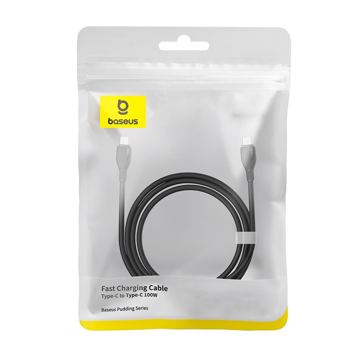 Câble de Données et de Charge USB-C - USB-C Baseus Pudding, 100W, 2m, Noir P10355702111-01