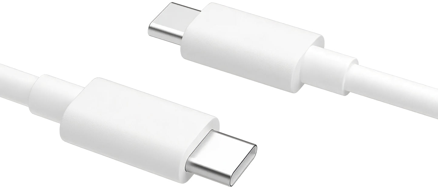 Câble de données et de charge USB-C - USB-C Oppo DL149, 65W, 1m, blanc