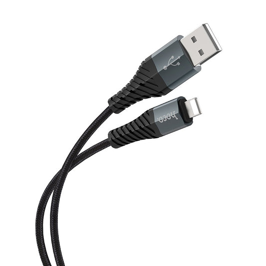 Câble de données et de chargement USB-A - Lightning HOCO X38 Cool, 18W, 1m, noir 