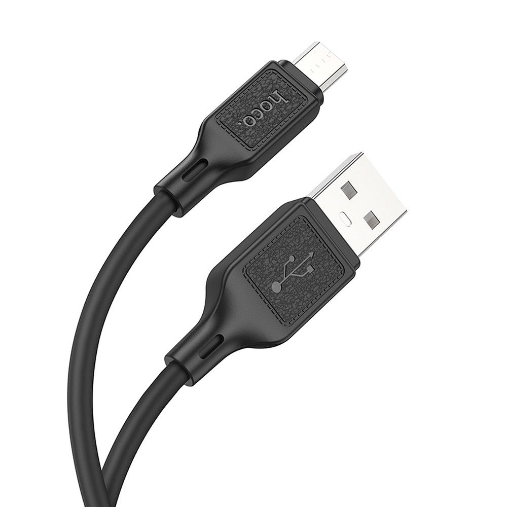 Câble de données et de chargement USB-A - microUSB HOCO X90, 18W, 1m, Noir 