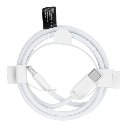 Câble de données et de charge USB-C - USB-C OEM HD26, 30W, 1m, Blanc