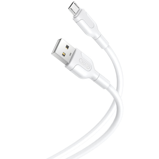 USB-A to microUSB Data and Charging Cable XO Design NB212, 18W, 1m, White