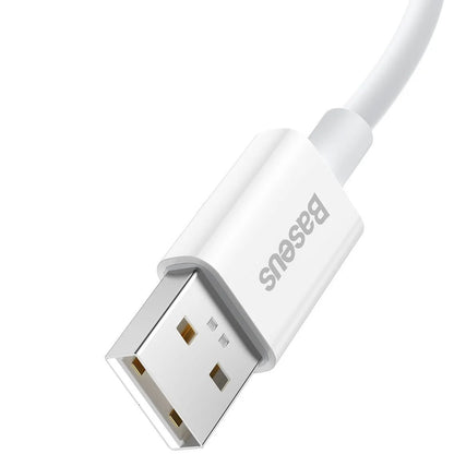 Câble de données et de charge USB-A - USB-C Baseus Superior Series, 65W, 1m, blanc CAYS000902 