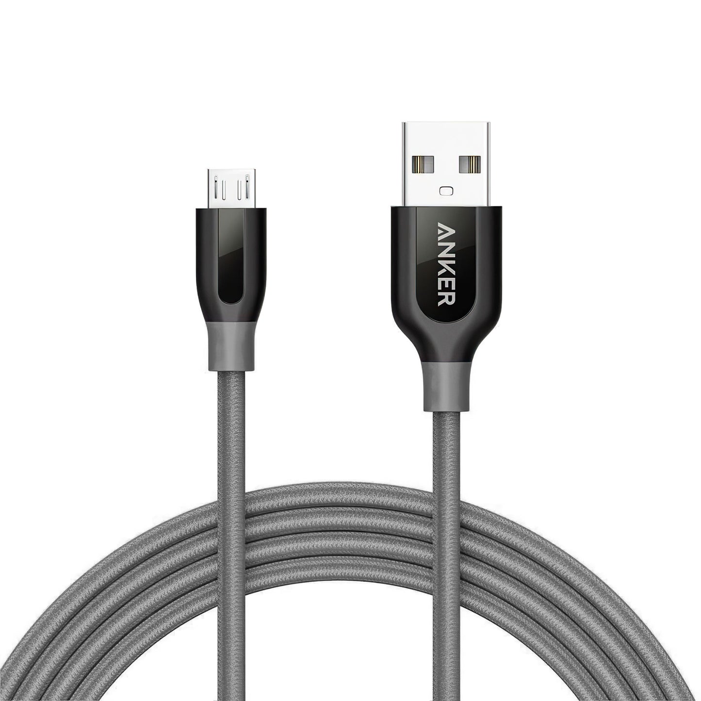 Câble de données et de charge USB-A - microUSB Anker PowerLine+, 18W, 1.8m, Gris A8143HA1 