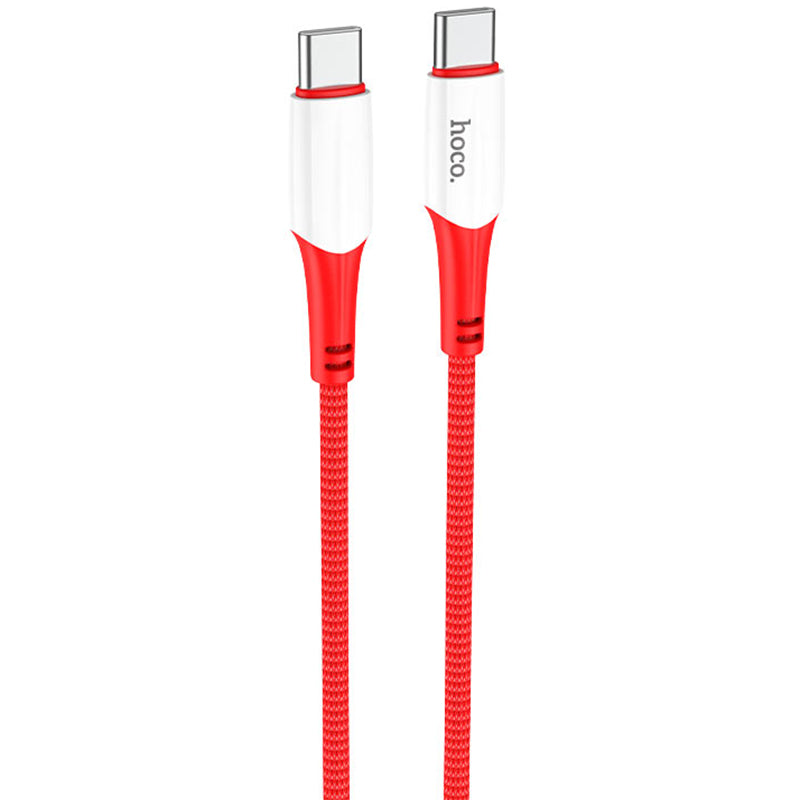 Câble de données et de charge USB-C - USB-C HOCO X70, 60W, 1m, rouge 