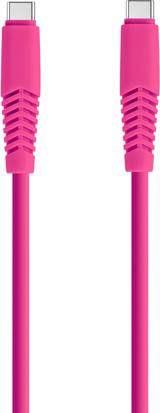 Câble de données et de charge USB-C - USB-C Setty, 18W, 1.5m, Pink KSC-C-1.526