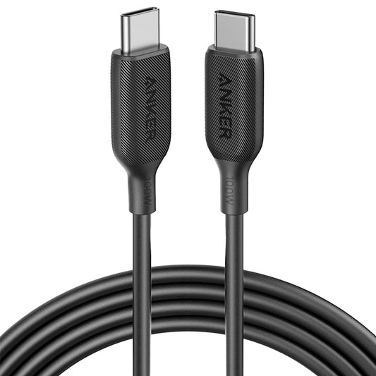 Câble de données et de charge USB-C - USB-C Anker 543, 100W, 1.8m, Noir A80E2G11 