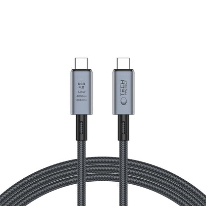 Câble de données et de charge USB-C - USB-C Tech-Protect Ultraboost Max, 240W, 2m, gris 