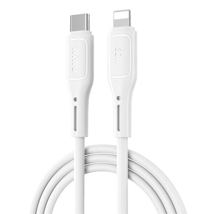 Câble de données et de charge USB-C - Lightning WiWu Wi-C043E Starlink, 30W, 1m, blanc 