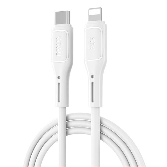 Câble de données et de charge USB-C - Lightning WiWu Wi-C043E Starlink, 30W, 1m, blanc 