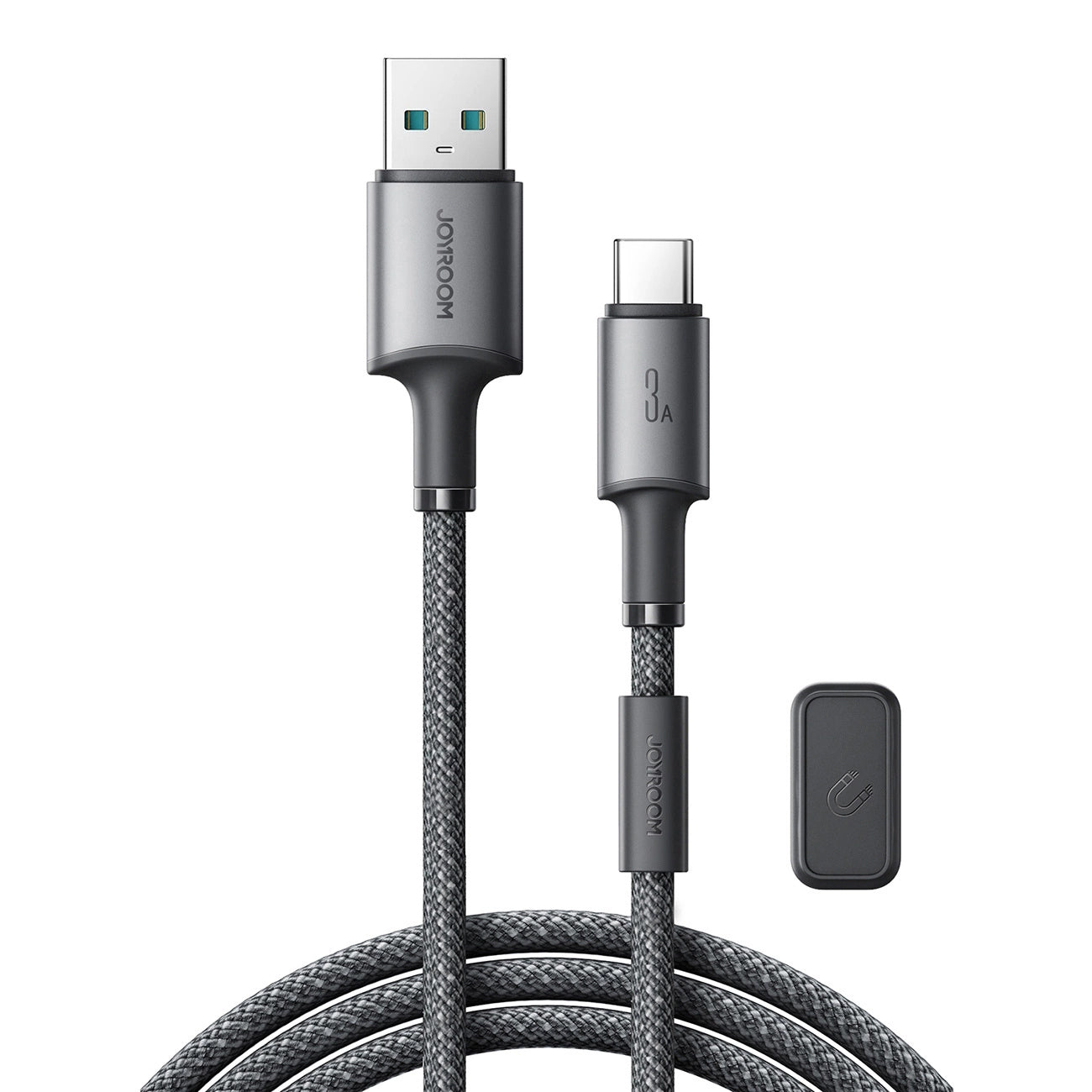 Câble de Données et de Charge USB-A - USB-C Joyroom S-A50, 60W, 1.2m, Gris
