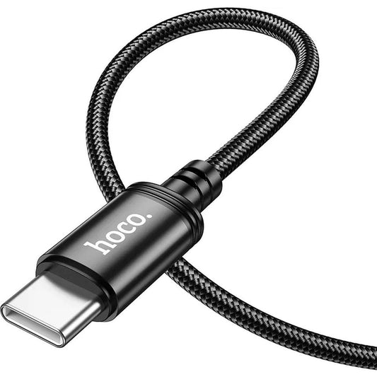 Câble de données et de charge USB-C - USB-C HOCO X89, 60W, 1m, Noir
