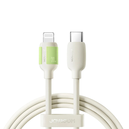 Câble de Données et de Charge USB-C - Lightning Joyroom S-A53, 30W, 1.2m, Beige