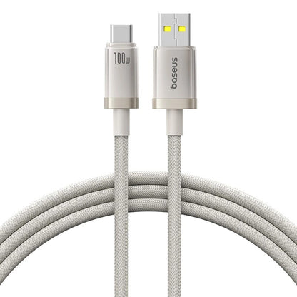Câble de Données et de Charge USB-A - USB-C Baseus Titanium, 100W, 1m, Argenté P10378102G21-00