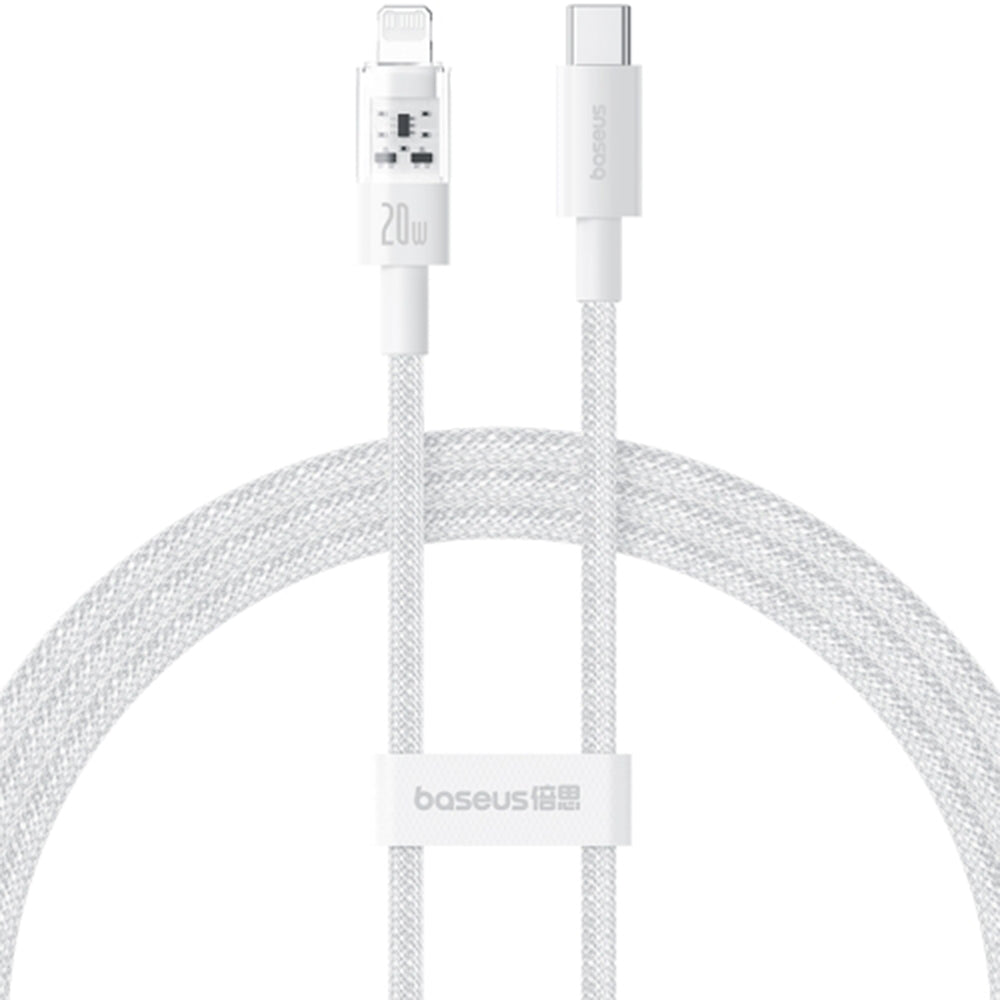 Câble de Données et de Charge USB-C - Lightning Baseus Gem, 20W, 1m, Blanc P10373001211-00