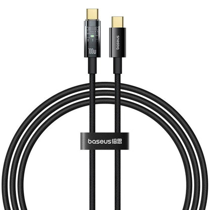 Câble de Données et de Charge USB-C - USB-C Baseus Explorer, 100W, 2m, Noir P10319704111-00