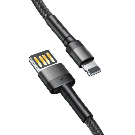 Câble de Données et de Charge USB-A - Lightning Baseus Cafule Special Edition, 18W, 1m, Gris CALKLF-GG1