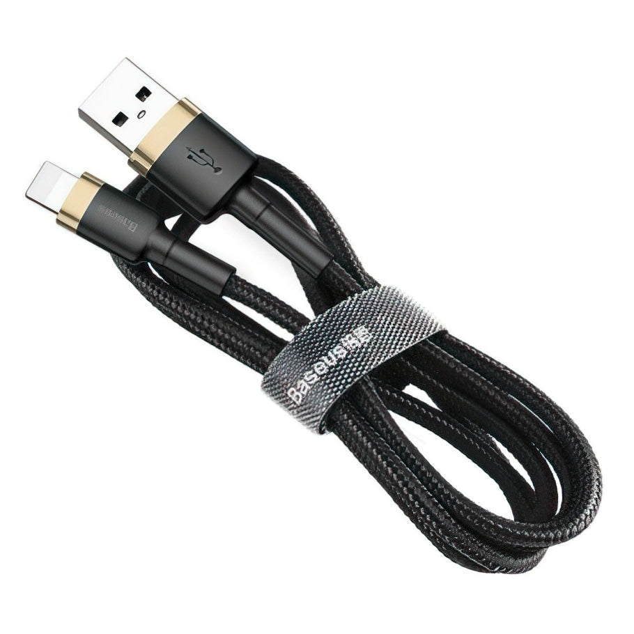 Câble de Données et de Charge USB-A - Lightning Baseus Cafule, 18W, 3m, Doré CALKLF-RV1