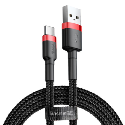 Câble de Données et de Charge USB-A - USB-C Baseus Cafule, 18W, 3m, Rouge CATKLF-U91