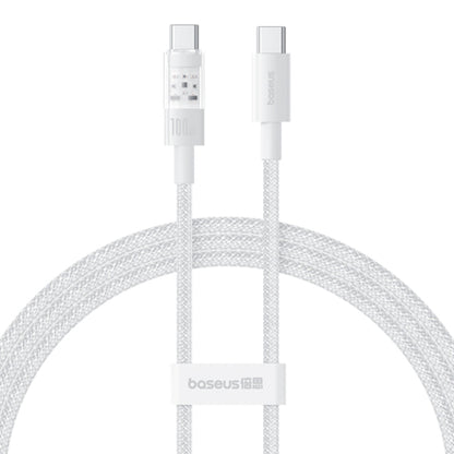 Câble de Données et de Charge USB-C - USB-C Baseus Gem, 100W, 2m, Blanc P10373000211-01