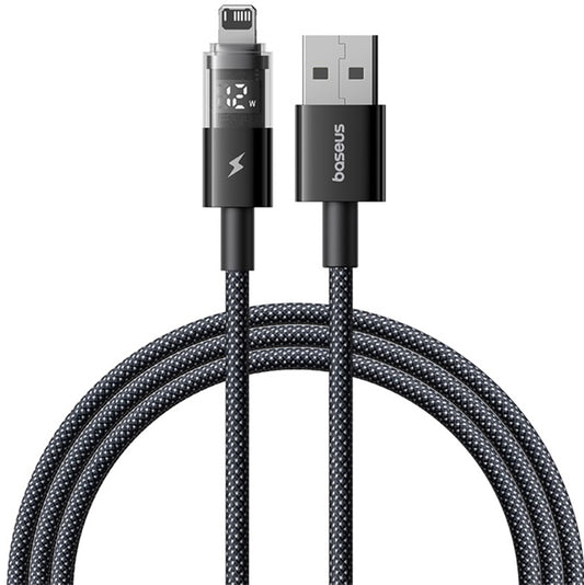 Câble de Données et de Charge USB-A - Lightning Baseus Display 2, 18W, 1m, Noir P10382700121-00