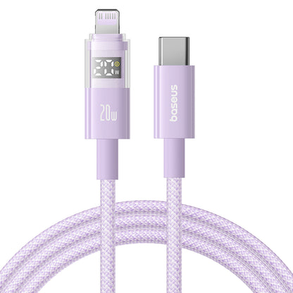USB-C to Lightning Baseus Display 2 Data and Charging Cable, 20W, 1m, Purple P10382703511-00