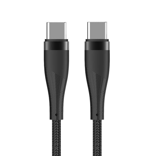 Câble de Données et de Charge USB-C - USB-C MaXlife MXUC-08, 60W, 1m, Noir