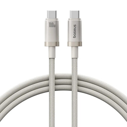 Câble de Données et de Charge USB-C - USB-C Baseus Titanium, 100W, 1m, Argenté P10378100G21-00
