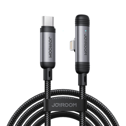 Câble de Données et de Charge USB-C - Lightning Joyroom S-A56 EnjoyX Angled, 30W, 1.2m, Noir