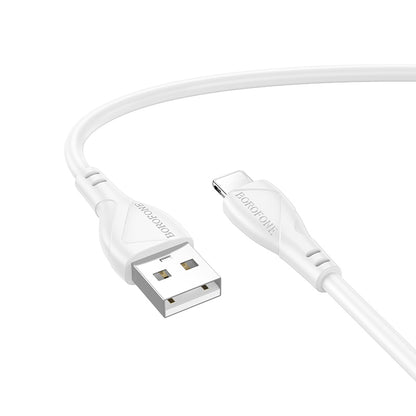 Câble de Données et de Charge USB-A - Lightning Borofone BX121 Energy, 18W, 1m, Blanc