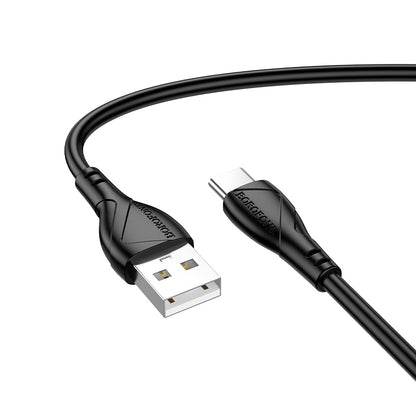 Câble de Données et de Charge USB-A - USB-C Borofone BX121 Energy, 18W, 1m, Noir