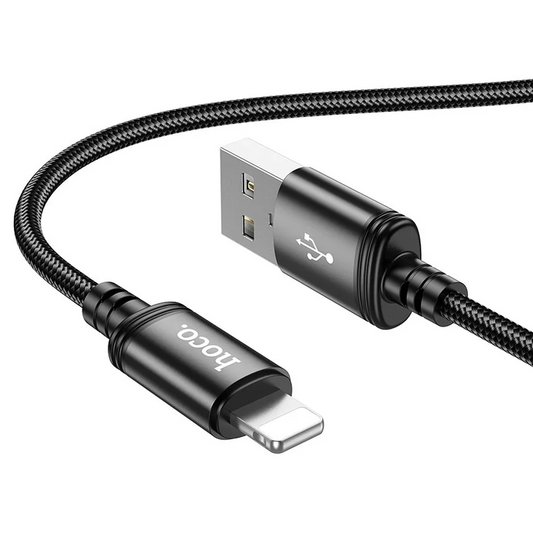 Câble de données et de charge USB-A - Lightning HOCO X89, 18W, 1m, Noir