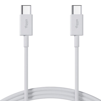 Câble de Données et de Charge USB-C - USB-C Allity. AUC-03, 100W, 1m, Blanc