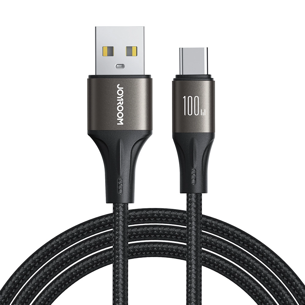 Câble de Données et de Charge USB-A - USB-C Joyroom S-A25 Light-Speed, 100W, 1.2m, Noir
