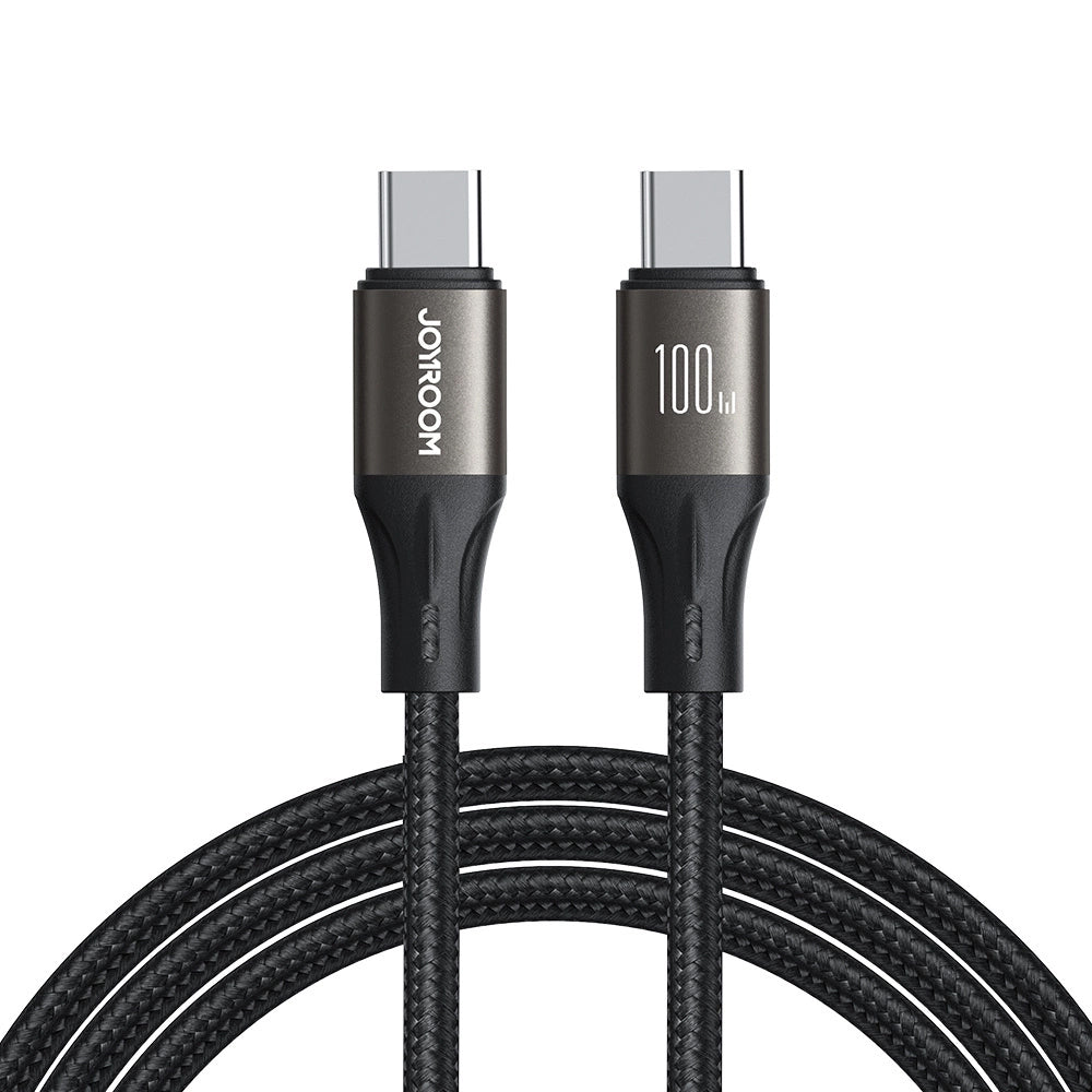 Câble de Données et de Charge USB-C - USB-C Joyroom S-A25 Light-Speed, 100W, 1.2m, Noir