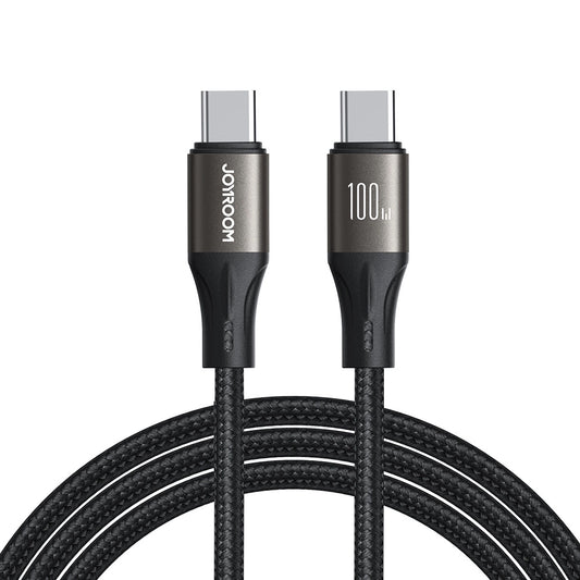 Câble de Données et de Charge USB-C - USB-C Joyroom S-A25 Light-Speed, 100W, 1.2m, Noir