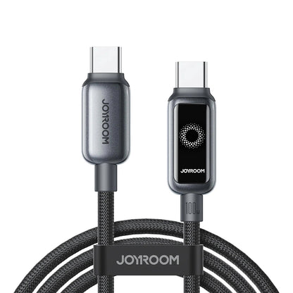 Câble de Données et de Charge USB-C - USB-C Joyroom S-A55 StarFlight Display, 100W, 1.2m, Noir