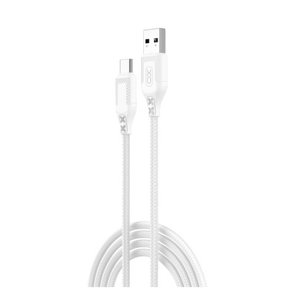 Câble de Données et de Charge USB-A - USB-C XO Design NB235, 18W, 1m, Blanc