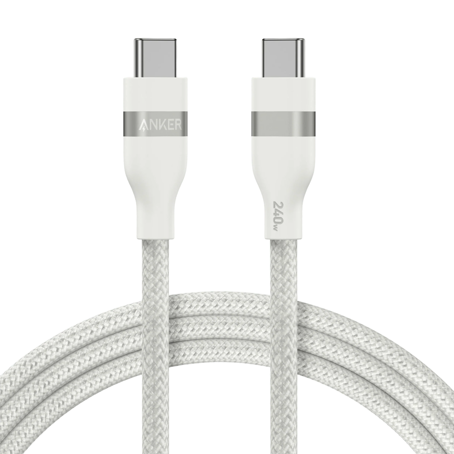 Câble de Données et de Charge USB-C - USB-C Anker, 240W, 1.8m, Blanc A82E2H22