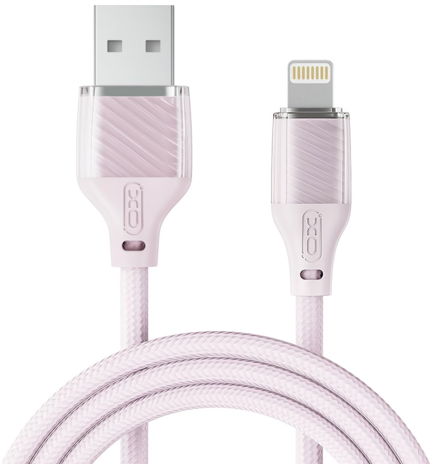 USB-A to Lightning Data and Charging Cable XO Design NB291, 18W, 1m, Pink