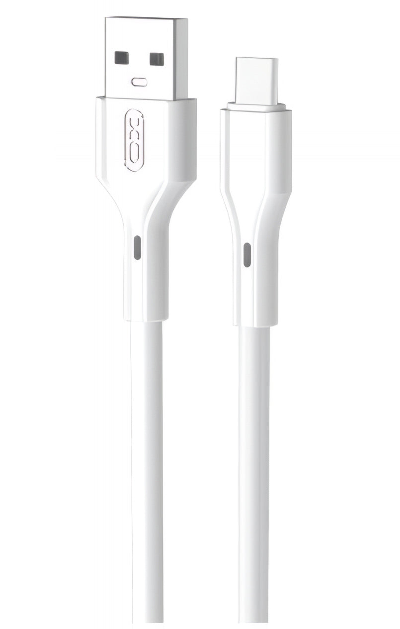 Câble de données et de charge USB-A - USB-C XO Design NB230, 18W, 1m, Blanc